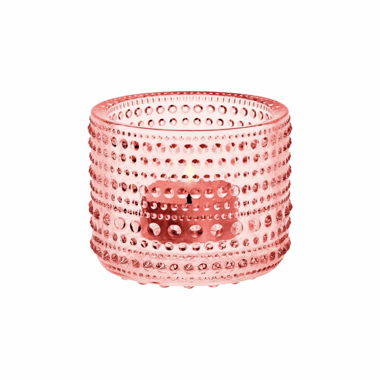 kastahelmi candle holder salmon pink